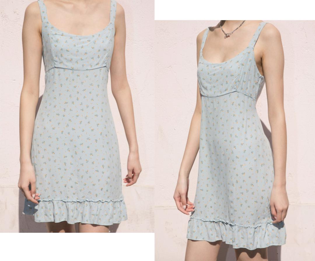 淡黄的长裙蓬松的头发现实穿搭,淡黄的长裙蓬松的头发视频穿搭