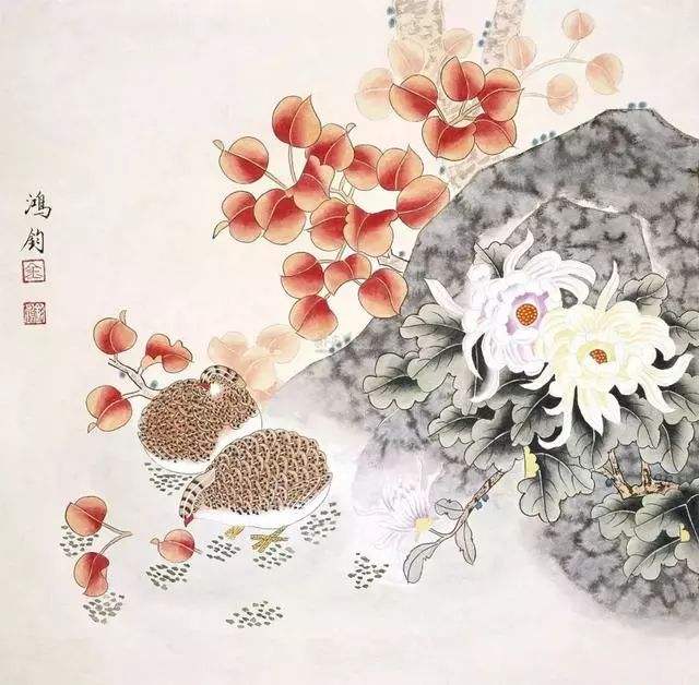 大师国画菊花作品欣赏,国画中的菊花图片