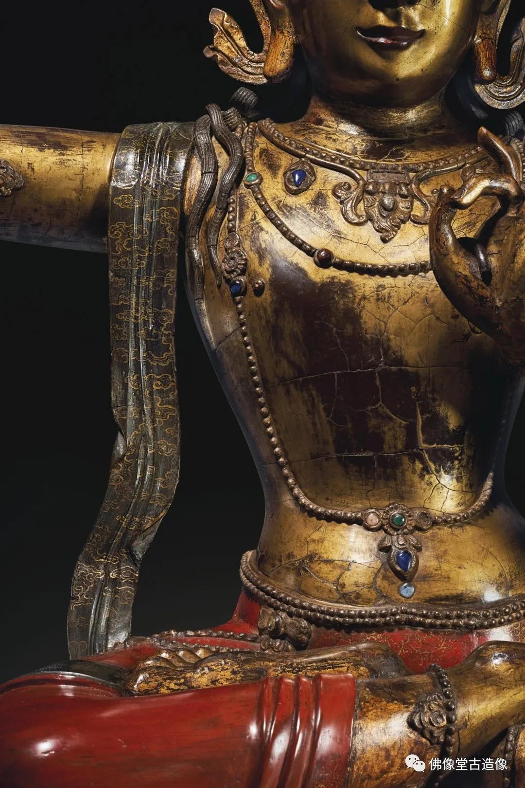 永乐宫廷佛造像拍卖价格,漆木造像