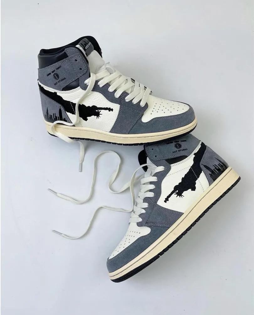 一双假的aj1影子灰多少钱,一双假耐克成本多少钱