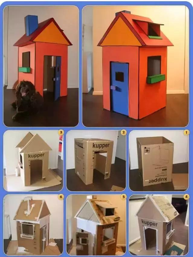 纸壳创意小手工,幼儿园手工制作简单易学纸壳