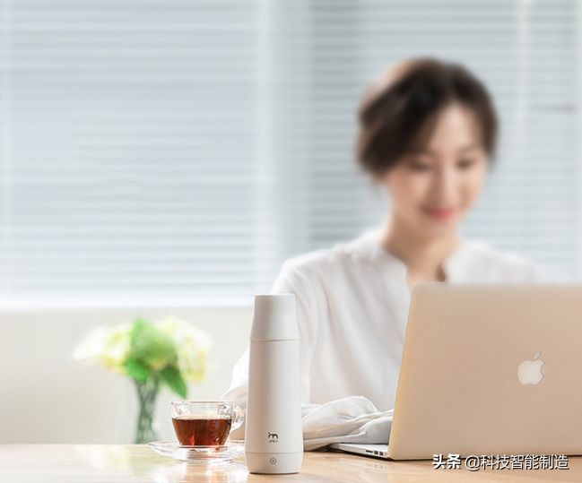 便携式烧水带保温杯旅行,防水免插电自动烧水保温杯100度