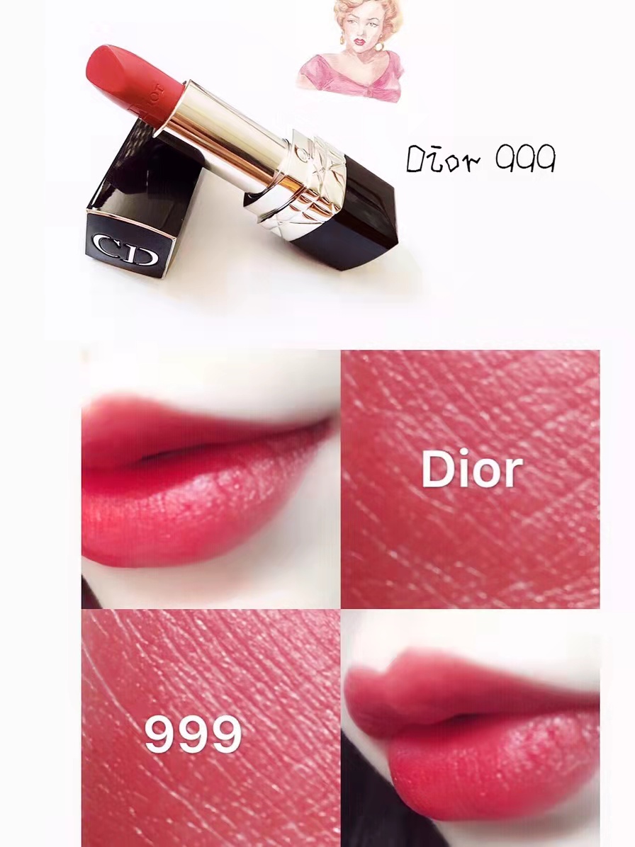 盘点口红爆款色号,迪奥999经久不衰,️阿玛尼405黄皮最爱