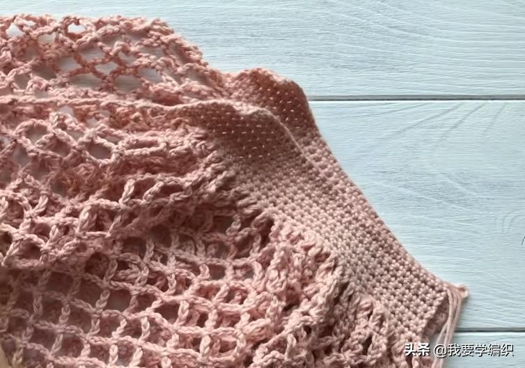 蝴蝶图案的塑料网格串珠包包教程,空心线塑料网格包包编织教程