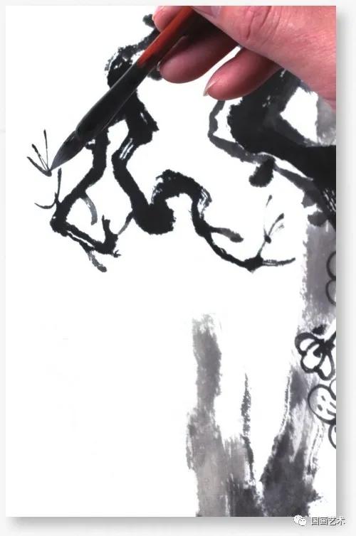 怎样画梅竹松树图片,儿童国画梅花入门画法步骤