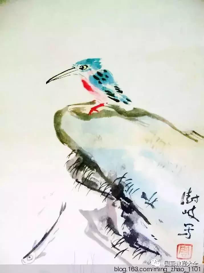 工笔画花鸟入门教程步骤图,国画教学工笔花鸟燕子的重彩画法