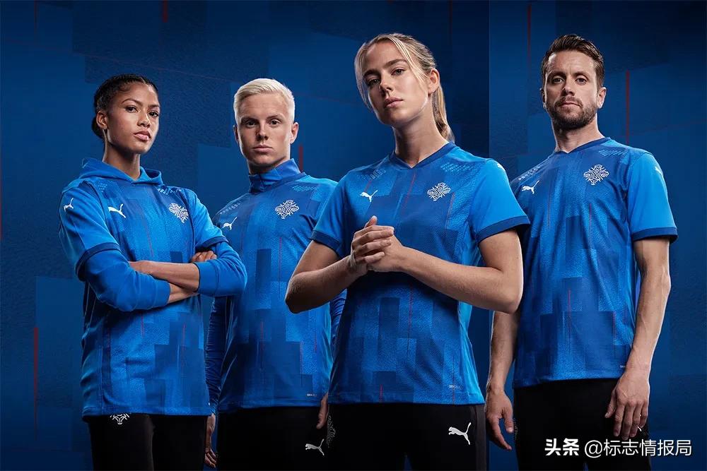 冰岛国足启用新LOGO，图形融合冰岛四大守护神