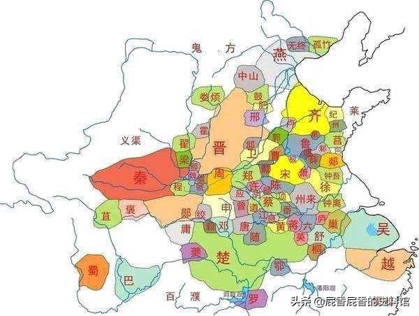 春秋时代的诸侯国有多大,春秋170个诸侯国名单