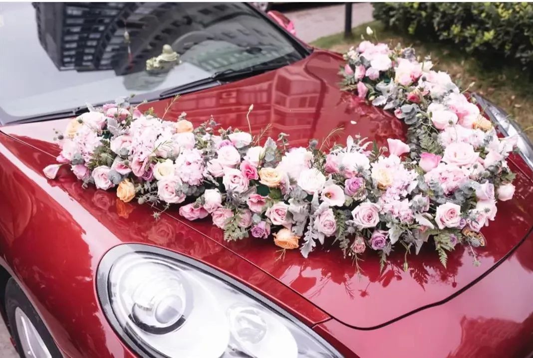婚车最新花艺,适合新手的婚车花艺