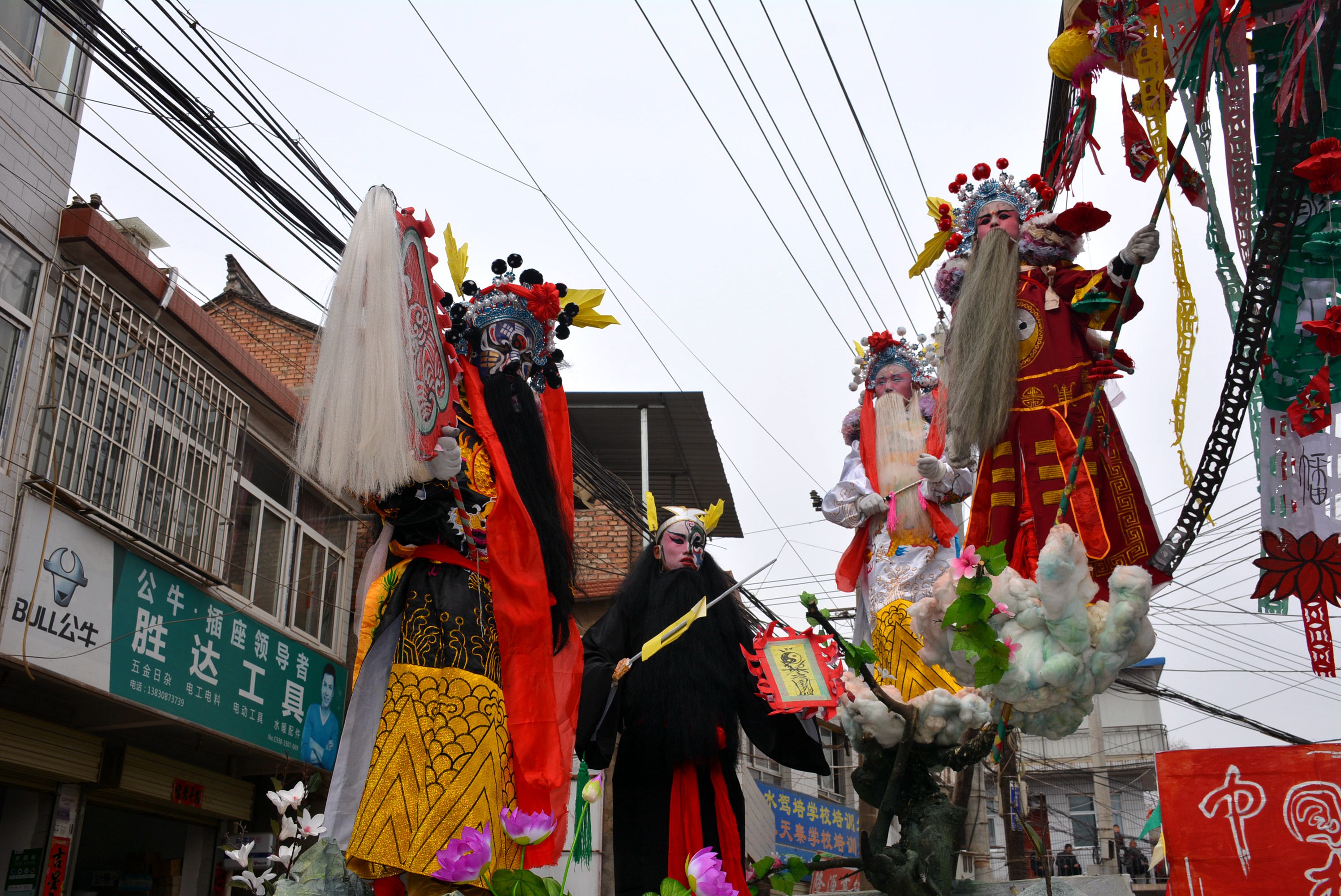 甘泉社火排练,甘泉峡门社火