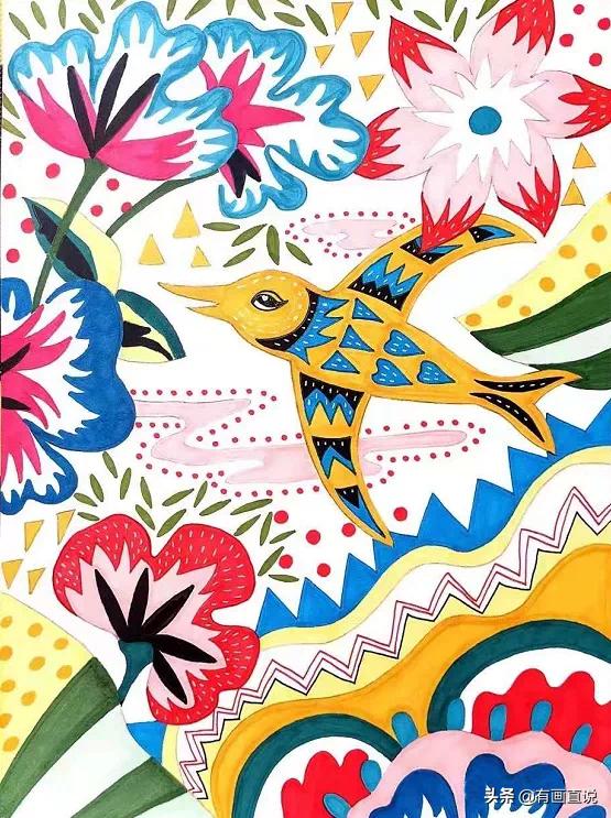 儿童创意画9-12岁,儿童创意画7-8岁创意画入门教程