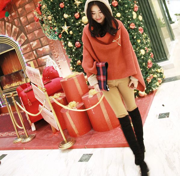 连衣裙毛衣秋冬穿搭,克莱因蓝毛衣穿搭秋冬