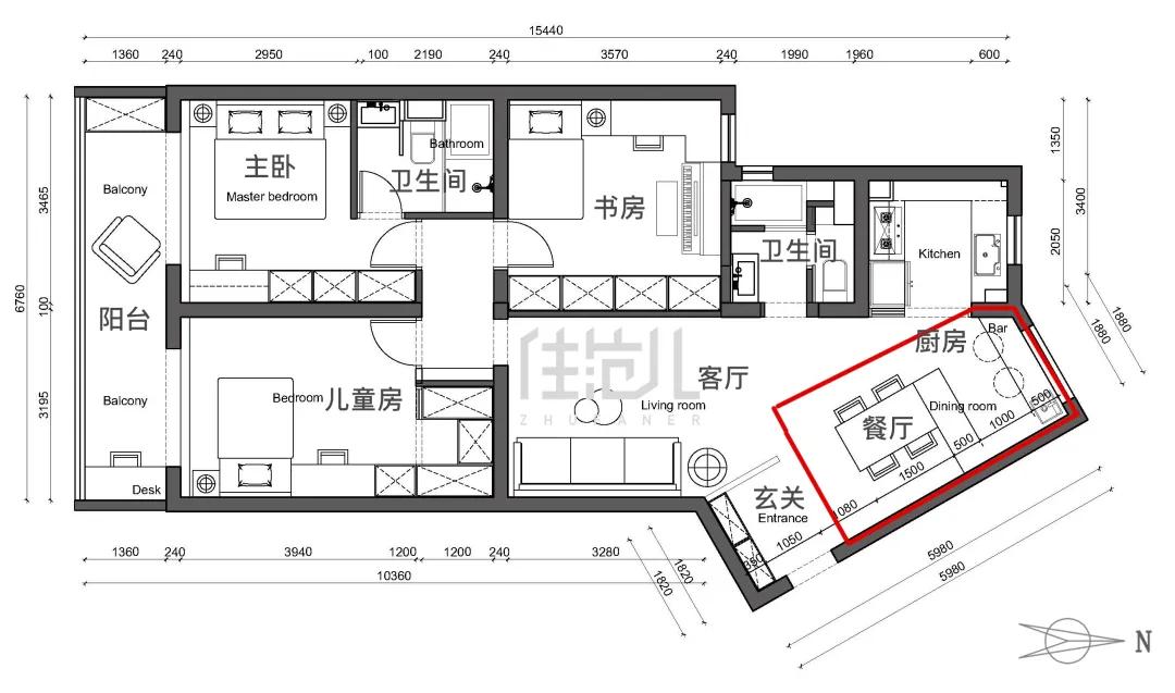 绝了！100㎡两娃之家零杂物，鸡肋空间原地增值20万