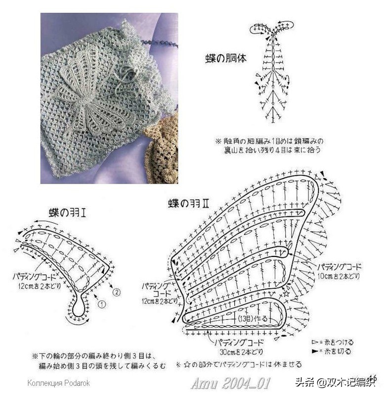 多款漂亮时尚的爱尔兰蕾丝钩花配饰手拿包包，附图解