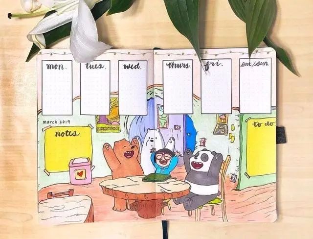 手帐边框教程简笔画,少女心手账本边框简笔画