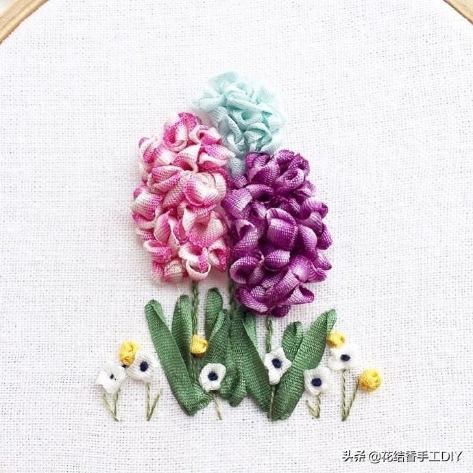 丝带绣基本针法,丝带绣绣法大全教程