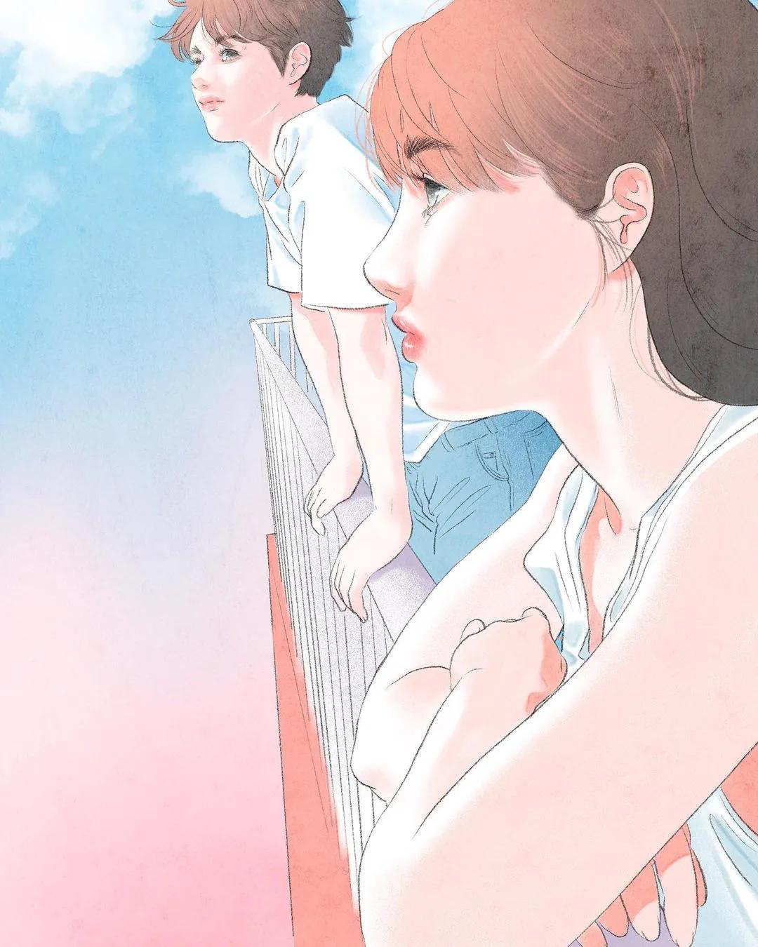 虐哭！韩国小伙用插画撩拨10万粉丝，网友：“这波狗粮”真酸啊