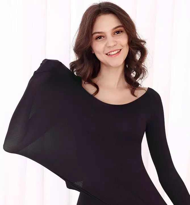 37度保暖恒温发热内衣薄款,37度保暖恒温发热内衣v领女士