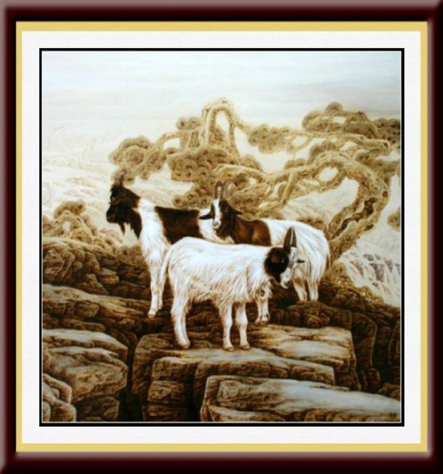 中国烙画艺术作品,民间烙画高手作品