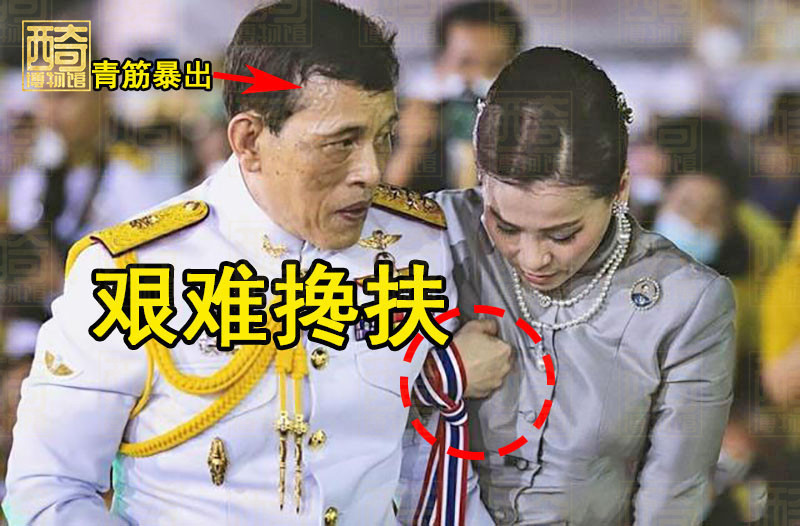 泰王对苏提达讲话视频,泰王被搀扶