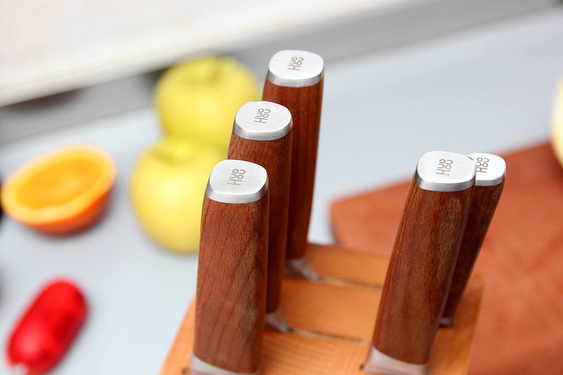 德国钼钒钢家用七件套切菜刀,德国高颜值不锈钢刀具