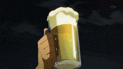 没有冰啤酒的夏日夜晚，再好吃的宵夜也会黯然失色（菲李漫画）