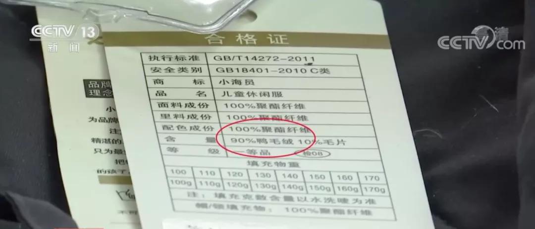 吊牌写含96%羊毛，结果一根羊毛都没有……这些知名品牌被央视点名