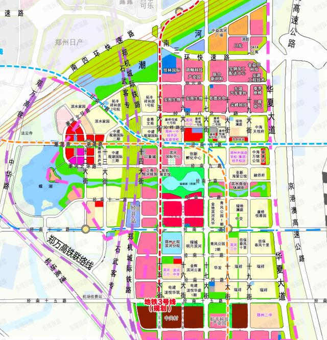 滨河国际新城板块地图,滨河国际新城片区