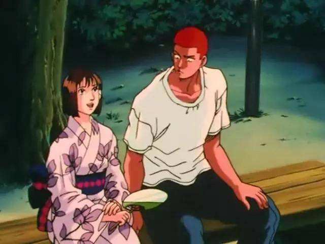 灌篮高手樱木与晴子海边剪影,灌篮高手樱木和晴子情侣视频