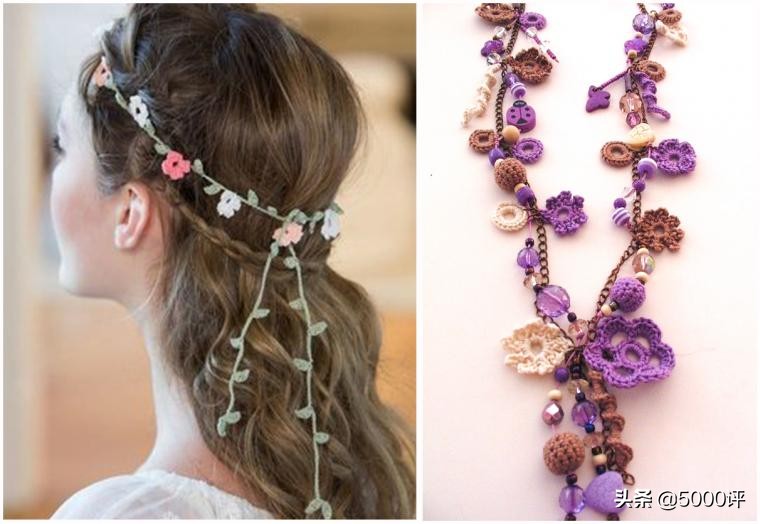 钩织饰品小星星,精品小饰品钩织