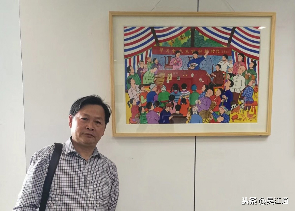 这位吴江农民，用画笔绘出五彩的梦