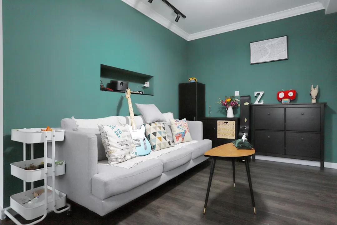 61平北欧风格小户型,60平小户型深色