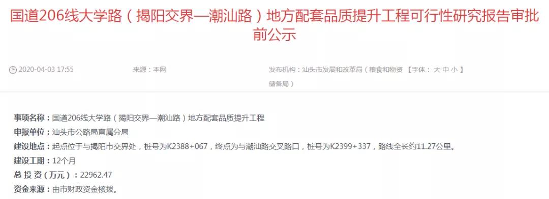 金砂东、大学路、潮汕路，汕头市区多条道路如何提升品质？