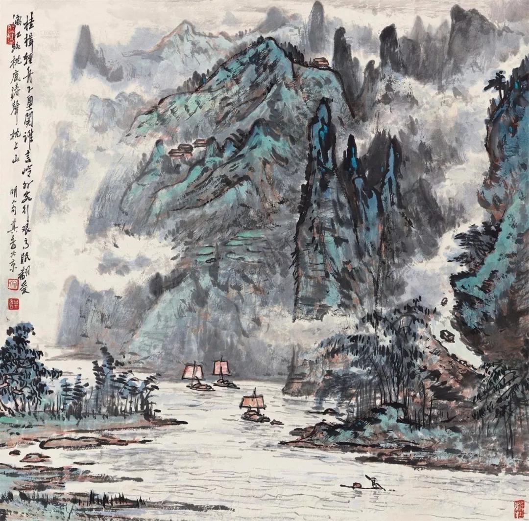 水墨画夜景欣赏,画夜景最好的中国画