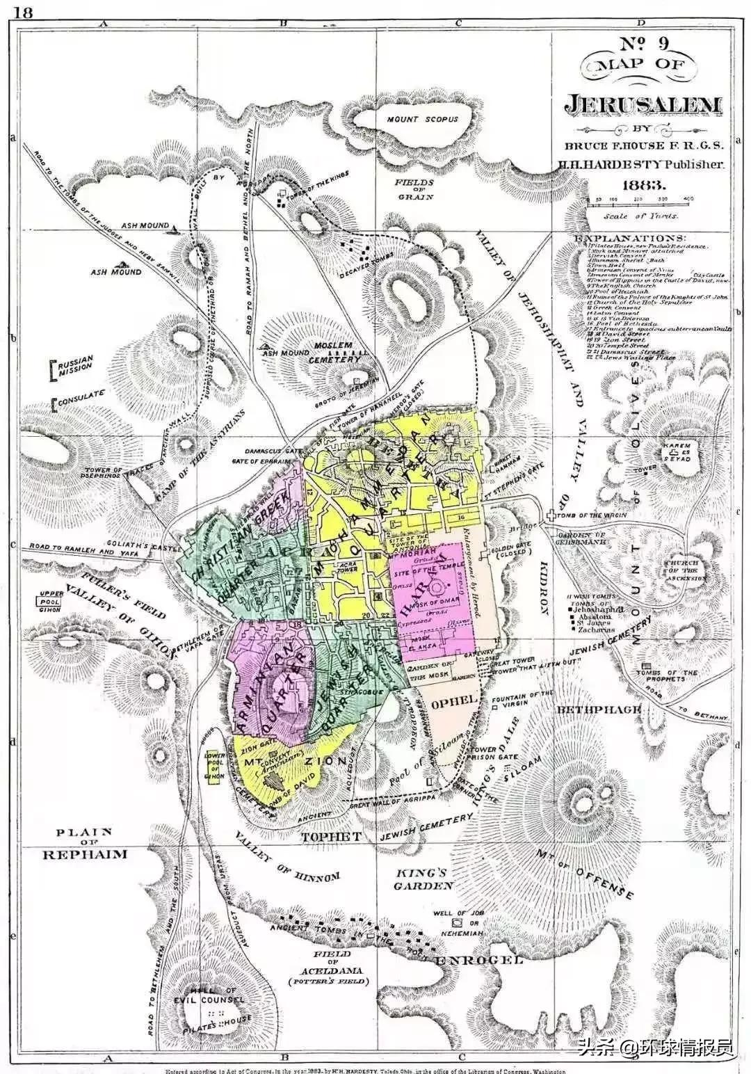 耶路撒冷三大宗教建筑同框图片,耶路撒冷是三大宗教圣地