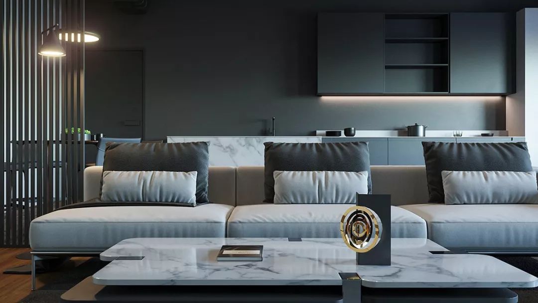 时尚灰内饰,现代风灰色装修内饰设计