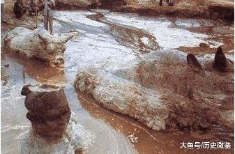 黄河出土四尊铁牛,黄河出土60吨的镇河铁牛