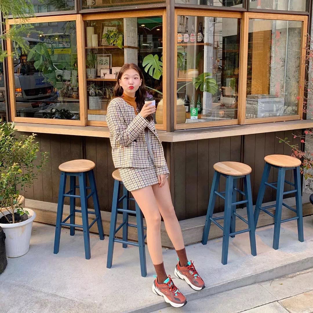 格子小西装搭配图片女,男士小西装搭配什么鞋