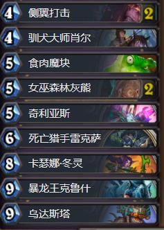 新版本亡语猎卡组,乏力卡组推荐