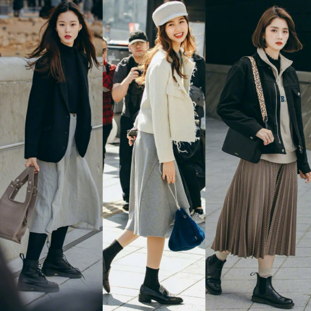 2019韩国时尚穿搭街拍,韩国街拍美女惊艳的穿搭