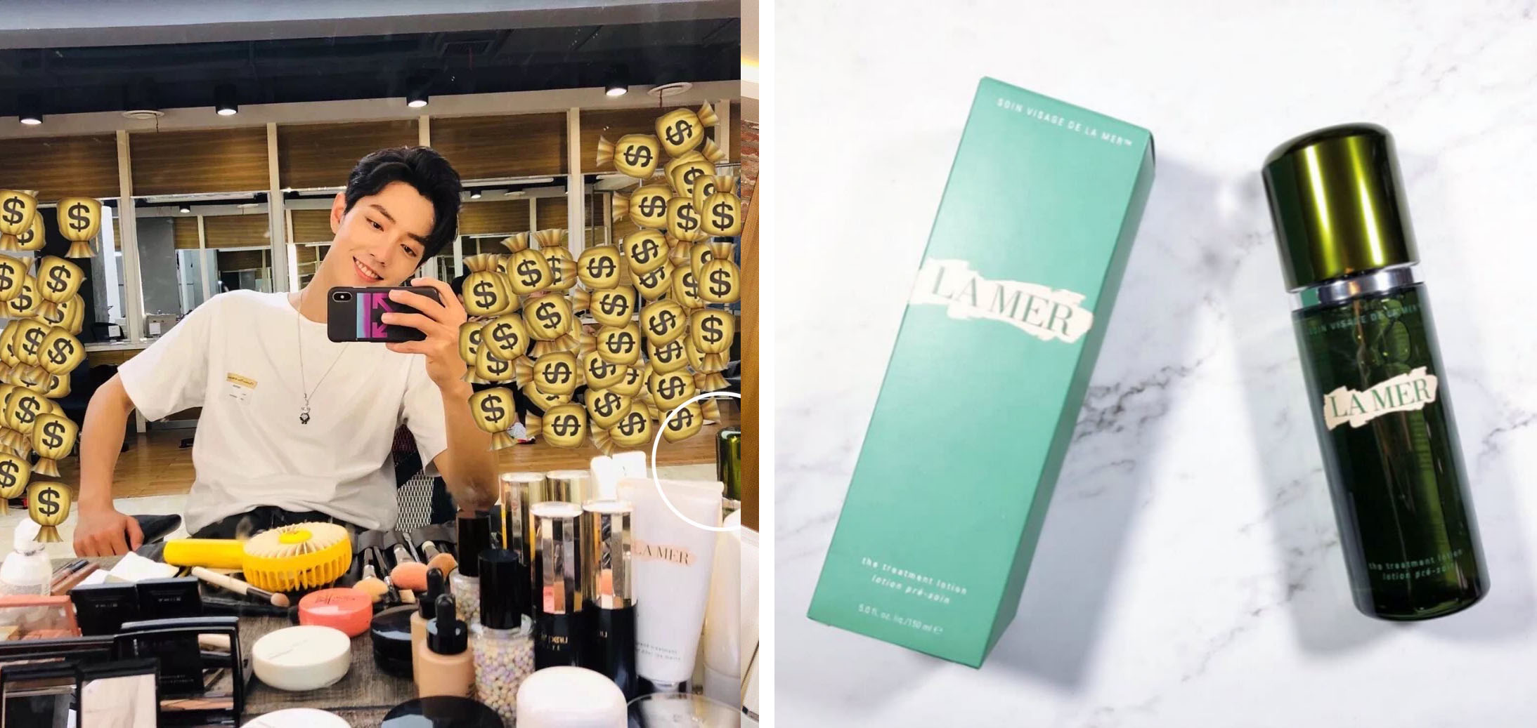 扒肖战化妆品,扒一扒明星化妆台化妆品