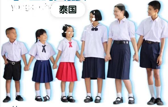 各国校服pk中国校服,台湾校服和泰国校服对比
