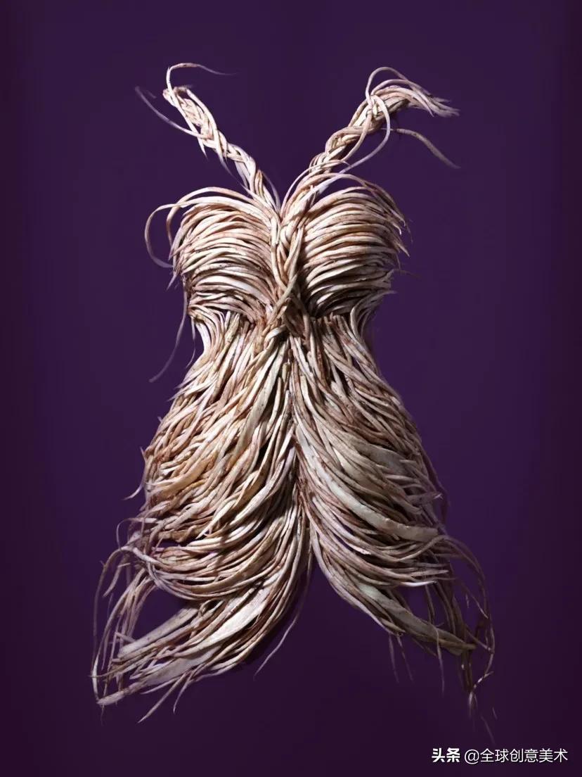 水果蔬菜礼服,瓜果蔬菜制作服装