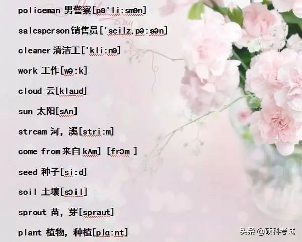 小学六年级单词音标复习,小学1-6年级必考词语