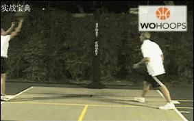 篮下连续假动作虚晃,向右边虚晃假动作骗防守人上篮