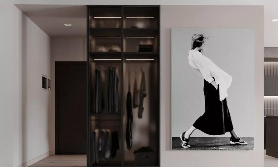 玻璃门定制衣柜布局,定制衣柜高了装不进去怎么办