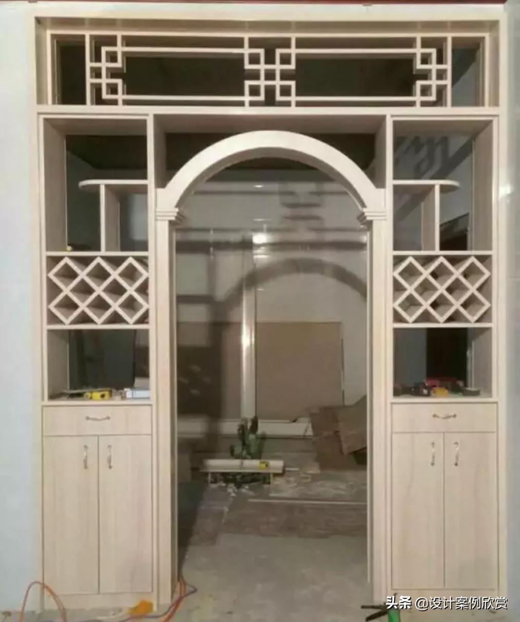 餐厅酒柜最佳效果图,餐厅酒柜简约大气上档次