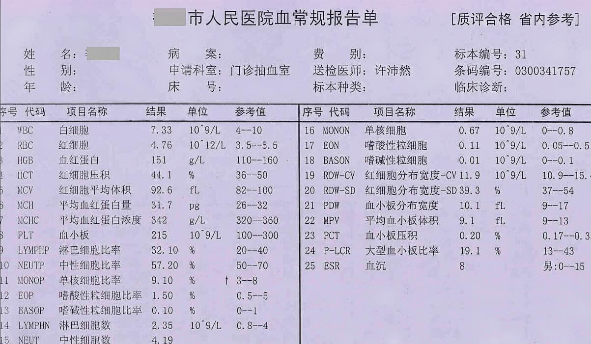 感冒:血常规里的白细胞,自己看懂报告是细菌性还是病毒性感染