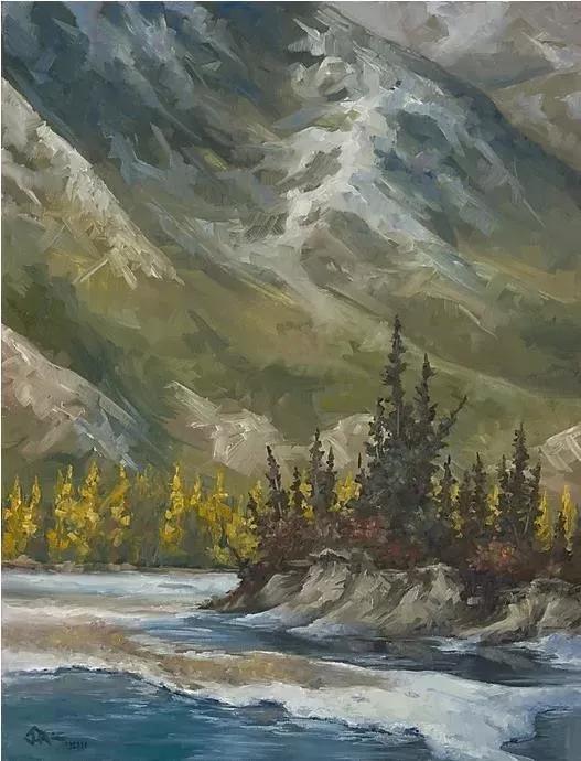 唯美壮丽的印象派风景油画,意境优美的古典风景油画欣赏