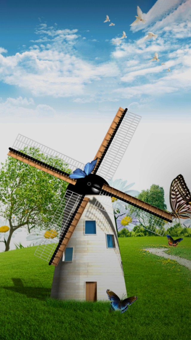 赚钱超清手机壁纸,4k超清风车手机壁纸